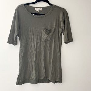 Olive Pocket Tee